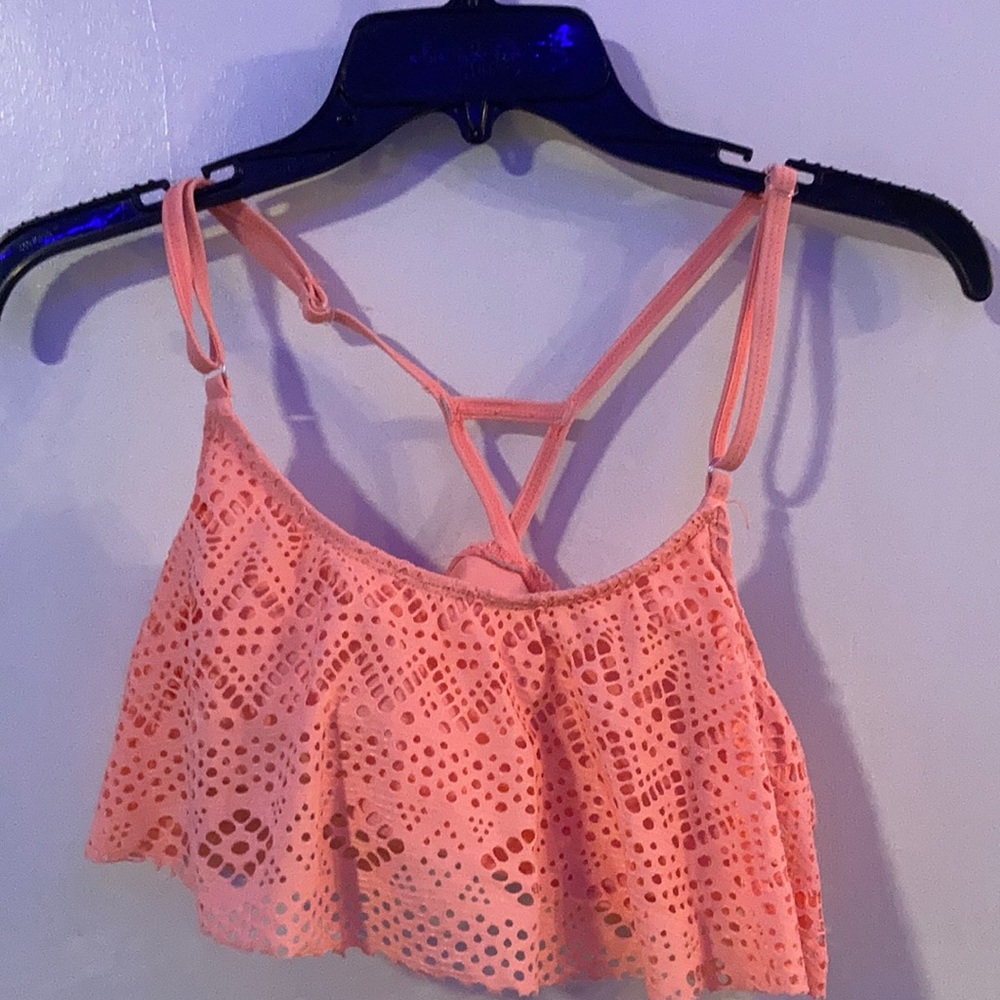 coral bathing suit top
